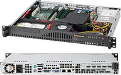 Obrázok produktu pre Supermicro SC512-203B, Skriňa, Server, Čierna, ATX, 1U, HDD, Výkon