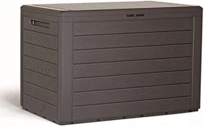 Produktbild von Famanu Aufbewahrungsbox wasserdicht - Kissenbox für den Außenbereich - B 78 x D 44 x H 55 cm - Braun