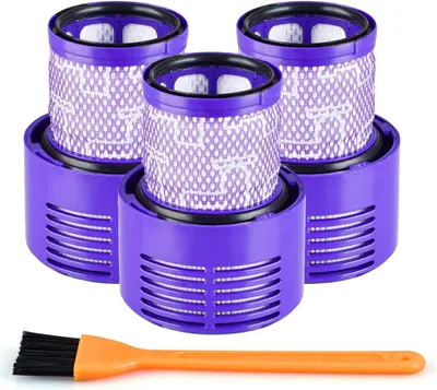 Produktbild von Ersatzfilter fš¹r Dyson Staubsauger der Serien V10 Cyclone, V10 Animal, V10 Absolute, V10 Total Clean und SV12, kompatibel mit Dyson Teilenummer 969082-01, wiederverwendbar und waschbar šC 3er-Pack