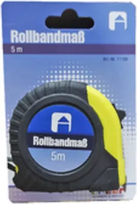 Produktbild von Präzises Rollbandmaß 5m - Robustes Messwerkzeug für Handwerker & Heimwerker, Schwarz 1 Stück