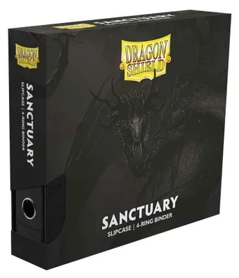 Produktbild von Sanctuary Slipcase 4-Ring Kartenordner Schwarz für TCG