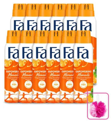 Image de 12 sprays déodorants Fa Empowering Moments - 150 ml - Pack économique - 12 pièces