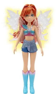 Zdjęcie produktu dla Winx-Puppe mit leuchtenden Flügeln  Bloom  26 cm  Ab 3 Jahren  WNX781