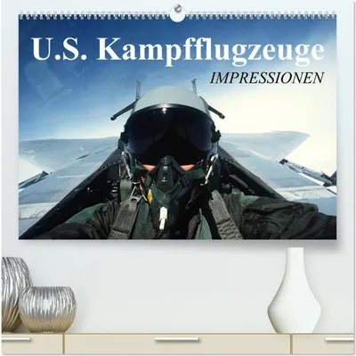 Produktbild von U.S. Kampfflugzeuge. Impressionen (hochwertiger Premium Wandkalender 2026 DIN A2 quer), Kunstdruck in Hochglanz