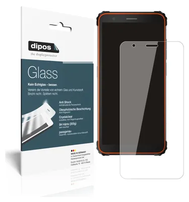 Produktbild von 2x Schutzfolie für Blackview BV6600 - Anti-Shock 9H Folie dipos Glass Kunststoffglas
