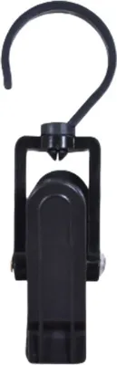 Produktbild von INF 5er-Pack multifunktionale drehbare Aufbewahrungsclips Schwarz