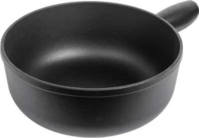 Produktbild von Kuhn Rikon Caquelon aus Eisenguss Ø 24 cm - Schwarz matt