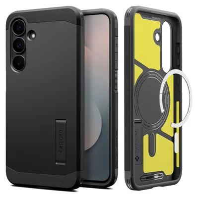 Zdjęcie produktu dla Spigen Tough Armor (MagFit), Pokrowiec, Samsung, Galaxy S25 FE, 17 cm (6.7"), Czarny
