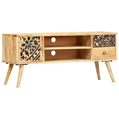 Image de Meuble TV 100x30x45 cm bois massif de manguier
