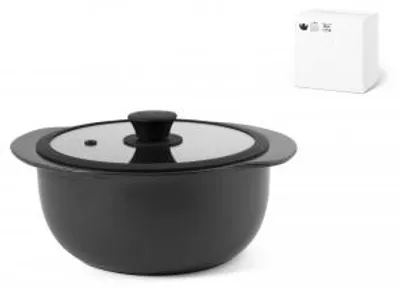 Immagine prodotto di H&H Casseruola Omega in stoneware con coperchio in vetro Cm 28,5