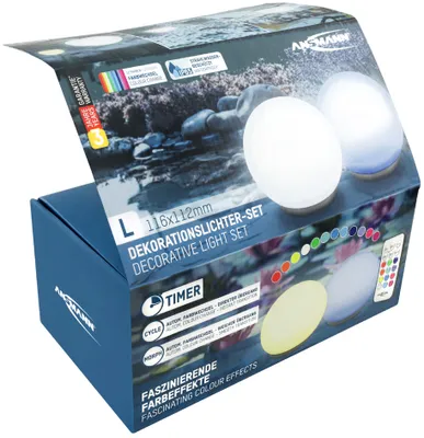 Produktbild von ANSMANN LED-Dekorationslicht / LED-Wasserleuchte 2er Set