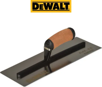 Produktbild von DEWALT Trockenbau – 0,5 mm FLEX gebogene Kelle aus Edelstahl, Ledergriff 14 Zoll