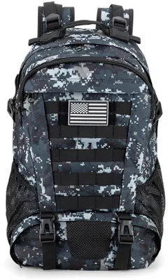Produktbild von Militärrucksack für Herren, 30 Liter, wasserdicht, Molle-System, taktischer Rucksack, große Kapazität, Outdoor-Rucksack, Wanderrucksack, ideal für taktische Einsätze und Abenteuer