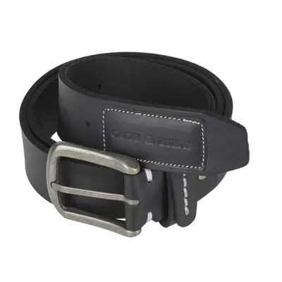 Zdjęcie produktu dla Greenburry pasek skórzany 40mm pasek jeansowy męski czarny 110cm GB4962-20-105