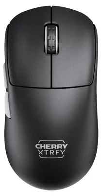 Obrázok produktu pre CHERRY XTRFY CX-M68W-PRO-BLACK, Pravoruké, RF Wireless, 26000 DPI, Čierna, Strieborná