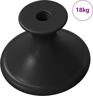 Zdjęcie produktu dla VidaXL, uchwyt 1461 sztuk, czarny, średnica 30 mm, aluminium