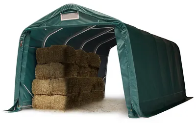 Obrázek produktu pro Robustní přístřešek na pastviny 3,3x6 m PVC plachta 800 Newton - do země