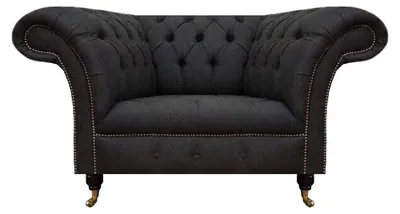Image de Fauteuil Chesterfield noir Fauteuil de designer onoplace