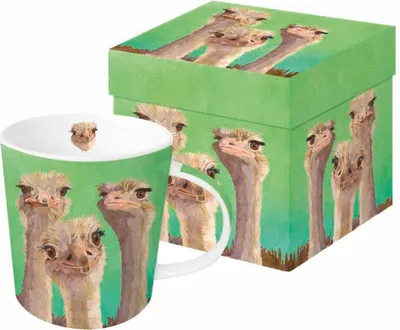 Produktbild von PPD Trend Mug Ostrich Amigos, Kaffeetasse, Becher, Tasse, New Bone China, 400 ml, 603372