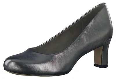 Produktbild von Jana Damen Pumps mit Blockabsatz Vegan, Pewter, 38