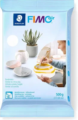 Image de FIMO air 8100 : argile à séchage à l'air – blanc, 500 g
