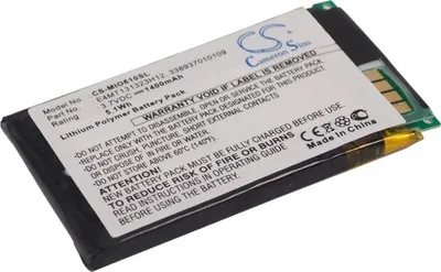 Produktbild von TECHTEK Akku Kompatibel mit [Mitac] Mio H610 Ersetzt 338937010109, für E4MT131323H12