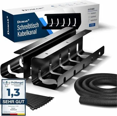 Obrázek produktu pro Sada pro vedení kabelů, černá, 2dílná