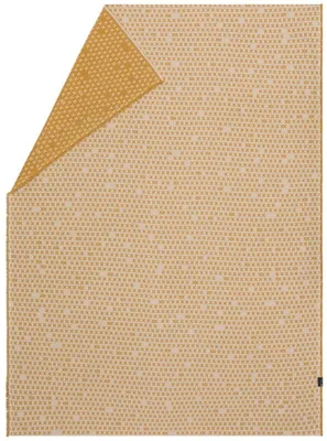Produktbild von David Fussenegger Leinendecke Lino 'Kreuze' 135 x 200 cm Gold - Gelb