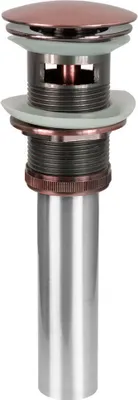 Produktbild von Pop Up Exenter Abfluss Garnitur Waschbecken Bad Rot Bronze Überlauf Sanlingo