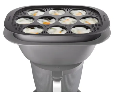 Eierpocheerder für 10 Eier, kompatibel mit TM7, 110 ml Cups