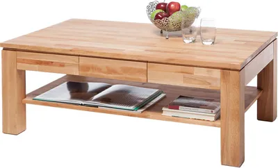 Produktbild von Couchtisch Wohnzimmertisch Sofatisch Kaffeetisch Beistelltisch Massiv "Kennan I"