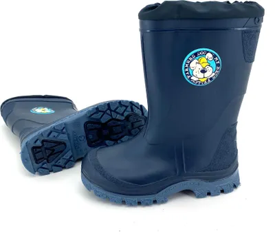 Produktbild von Premium Kinder Gummistiefel gefüttert Arch Support Sohle Regenstiefel schadstofffrei Reach konform Typ880 Blau 29