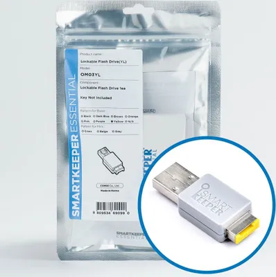 Immagine prodotto di SmartKeeper Basic "USB Stick" verriegelbar 32GB gelb