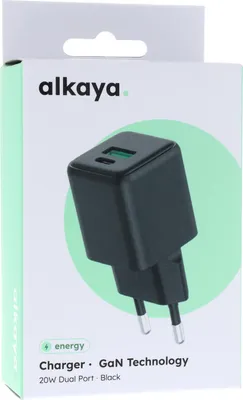 Produktbild von alkaya NEXUS-Laderät mit GaN-Technologie schwarz - Netzteil