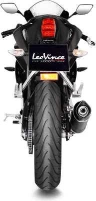 Obrázok produktu pre LeoVince kompletný systém z nerezovej ocele SBK LV ONE EVO čierny pre YAMAHA MT-125 / YZF-R125 s katalyzátorom