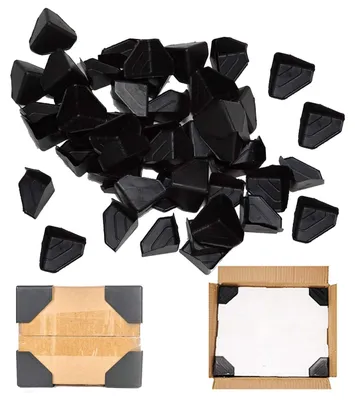 Productafbeelding van Hoekbeschermer Randbeschermer - Kunststof PP - 50 x 50 x 50 mm - Set van 50 - Transparant