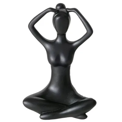 Image de Figurine décorative Yoga, femme, 10 cm