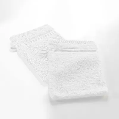 Imagen del producto de Douceur d'Intérieur, 2 guantes de limpieza (15 x 21 cm), suavidad, blanco, de felpa