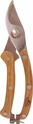 Image de Esschert Design Sécateur pour fruits et fleurs - Acier inoxydable & bois de frêne