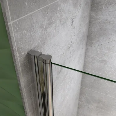 Produktbild von 75X197cm walk in Duschabtrennung Duschkabine Nano+ESG Eckeinsteig Dusche Kabine Falttüren Duschtür
