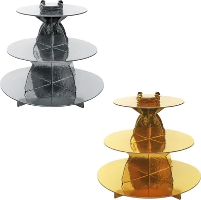 Image de Plateau de service en papier pour pâtisseries - Couleurs assorties