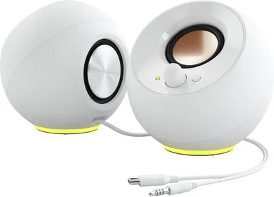 Produktbild von Creative Lautsprecher Pebble SE RGB Stereo, weiß