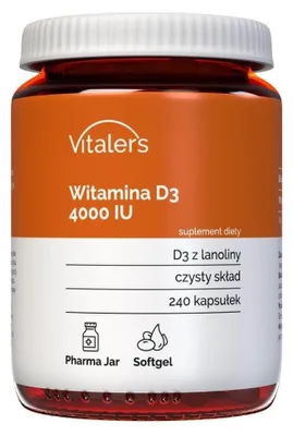 Produktbild von Vitaler Vitamin D3 4000 IE, 240 Softgel-Kapseln
