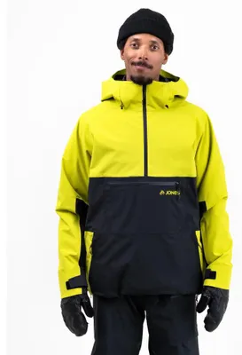 Imagen del producto de Chaqueta anorak Jones MTN Surf fabricada con material reciclado 20/20, color verde lima, talla M