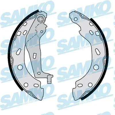 Produktbild von SAMKO Bremsbackensatz Trommelbremse Hinten für SMART FORTWO Coupe (451) 203mm 87750