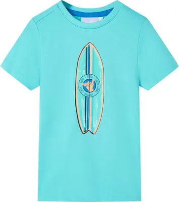 Produktbild von Kinder-Kurzarmshirt Aquablau 116, Langarmshirts 11816