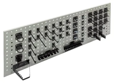 Produktbild von ADB Hakensatz/Werkzeughalter, 50 tlg., RAL 9005