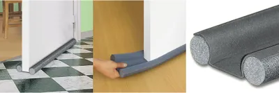 Produktbild von Doppeltürdichtung anthrazit 95 cm x 30 mm