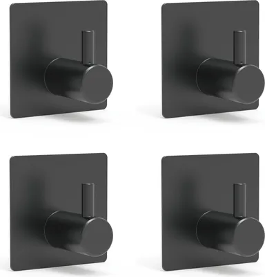 Obrázek produktu pro Magnetické háčky na klíče, balení po 4 kusech, montáž na zeď, pro zavěšení klíčů, ručníků, tašek, klobouků, šál, věnců na kovové povrchy v kuchyni, koupelně, na lednici, skříni, v předsíni
