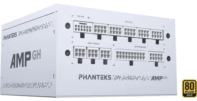 Produktbild von AMP GH 850W ATX3.1 White (weiß, 1x 12-Pin High Power GPU, 3x PCIe, Kabelmanagement, 850 Watt)